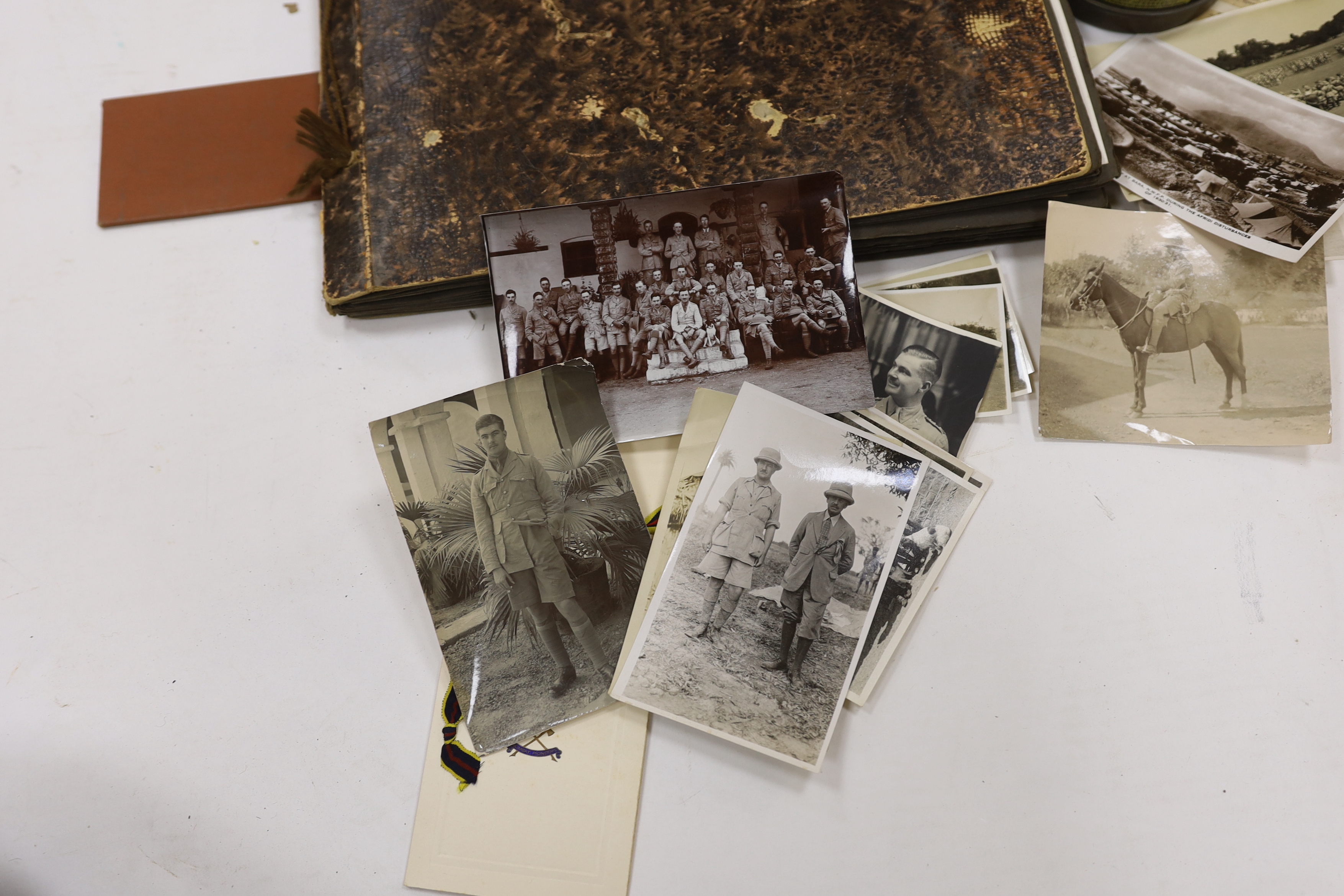 A 1930s archive of photos, invitations, postcards, etc. relating to Indian military regiments including; the 8th Punjab Reg., the 1st Bombay Grenadiers, the 2nd Sikhs, the Royal Indian Navy, Army Headquarters India, etc,